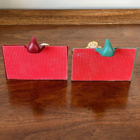 2 Midwest of Cannon Falls Cast-Iron Stocking Hangers Santa Claus & Angel Vintage - Picture 10 of 15